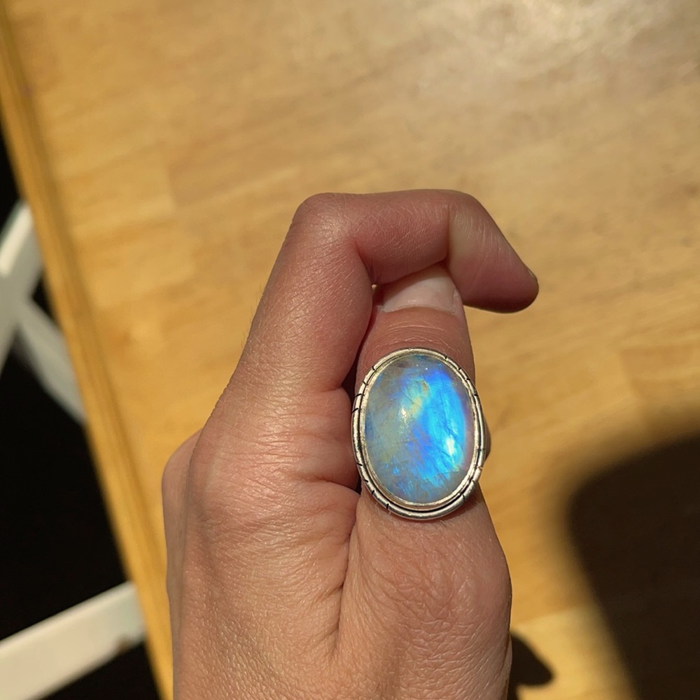 Large Moonstone Statement Ring